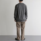 Co/Si V-neck Knit #Khaki×MIX Green [2024-N15]