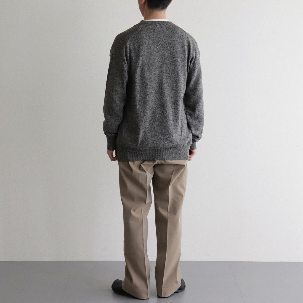 Co/Si V-neck Knit #Khaki×MIX Green [2024-N15]