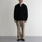 Co/Li Garter Stitch Skipper Knit #Black [2024-N14]