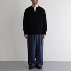 Co/Li Garter Stitch Skipper Knit #Black [2024-N14]