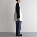 Co/Silk Nep Baseball Raglan Tee #Ivory-BODY×BlackNavy [BHS24S022]