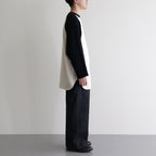 Co/Silk Nep Baseball Raglan Tee #Ivory-BODY×BlackNavy [BHS24S022]