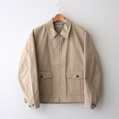 CHINO CLOTH FLIGHT JACKET #KHAKI BEIGE [PMAS-OT01]