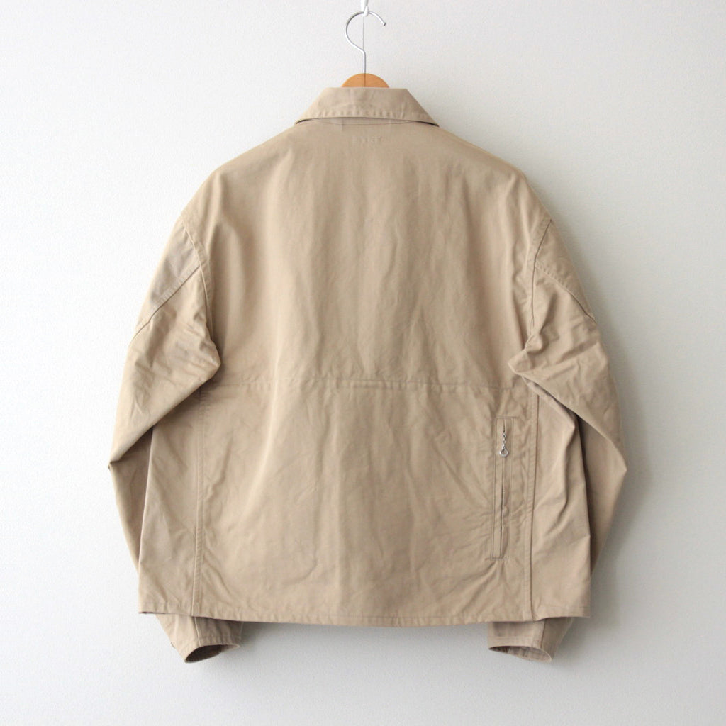 CHINO CLOTH FLIGHT JACKET #KHAKI BEIGE [PMAS-OT01]