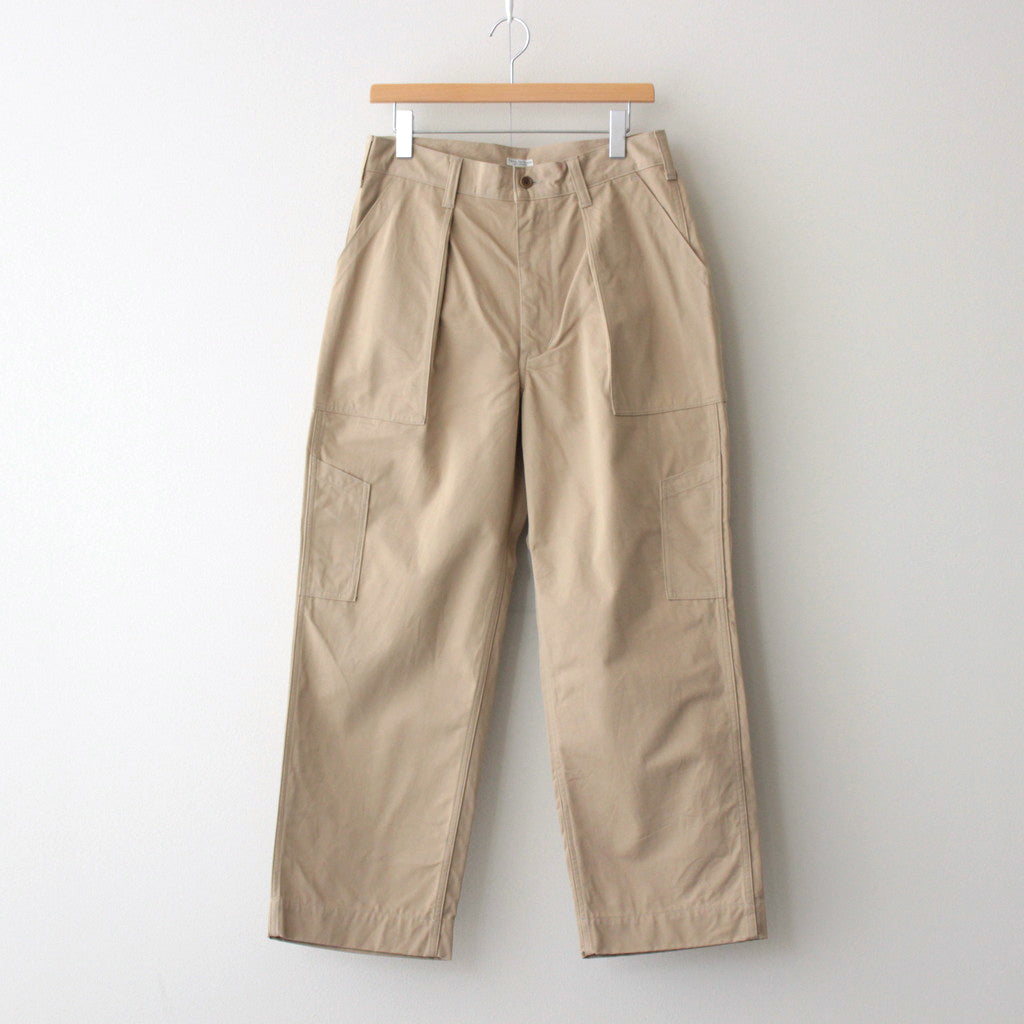 CHINO CLOTH FLIGHT TROUSERS #KHAKI BEIGE [PMAS-PT02] - Diffusion