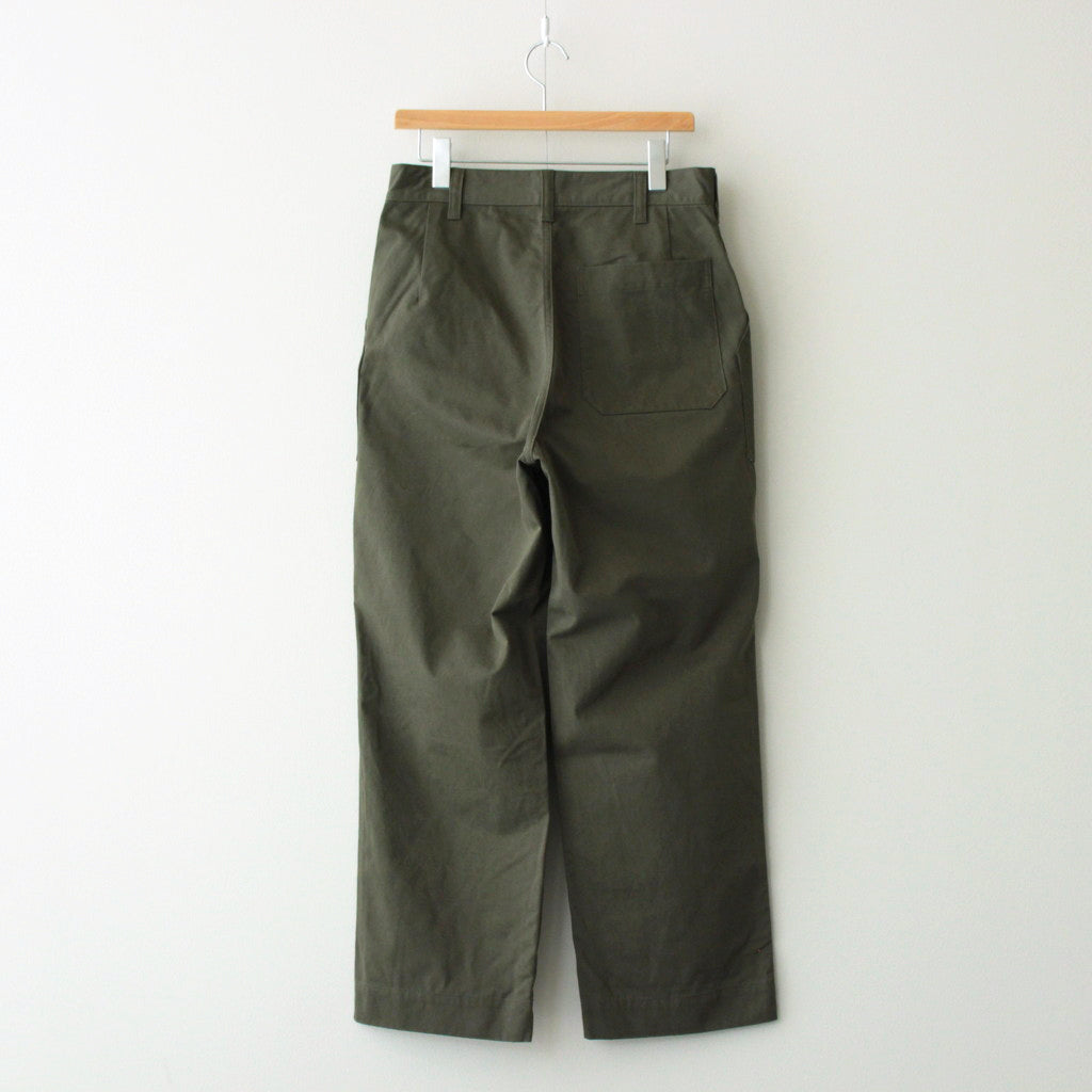 CHINO CLOTH FLIGHT TROUSERS #FOREST [PMAS-PT02]