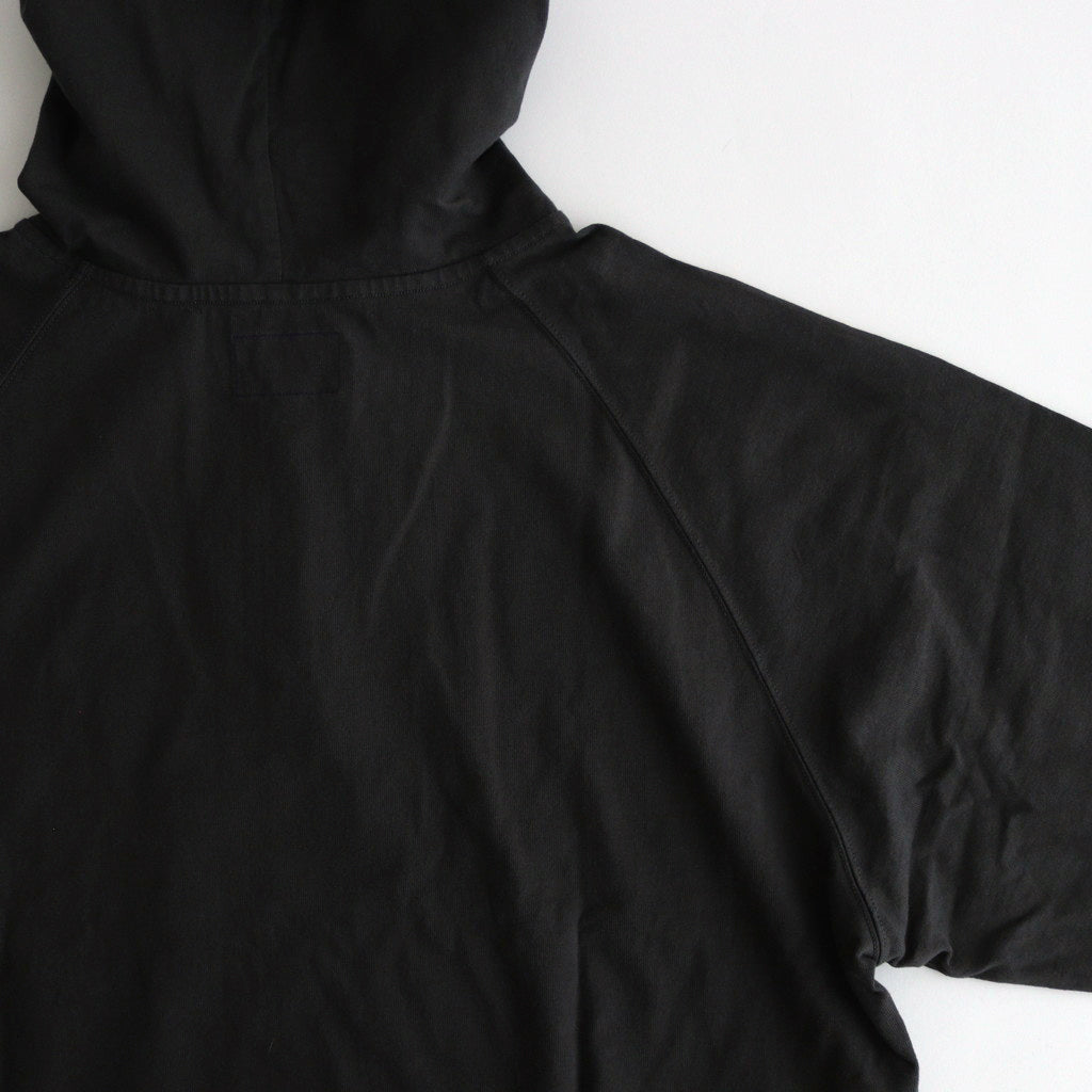 9.5oz Cotton Jersey Field Hooded Parka #Charcoal [N24FH006]