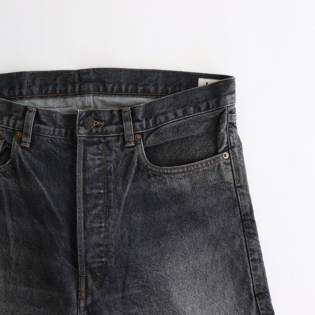 13.5oz Denim Pants Narrow #USED-SulfurBlack [bROOTS24F10USD]