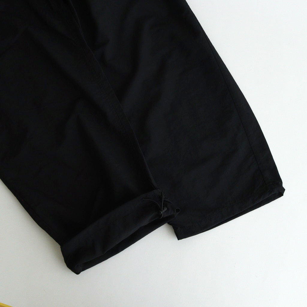 Nylon Tussah Field Pants #Black [N24FC004]