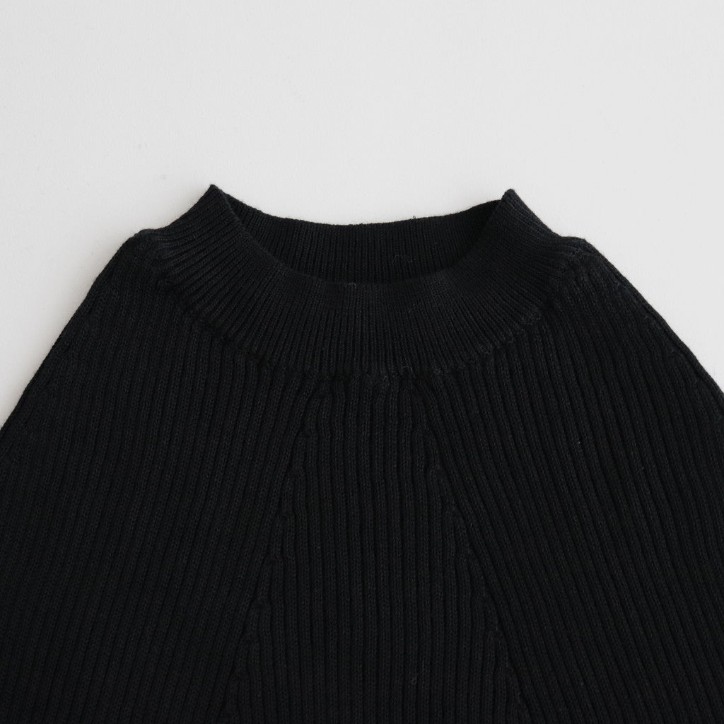 THE SEAISLAND COTTON RIBNATURE S/S #BLACK [BN-24SL-029]