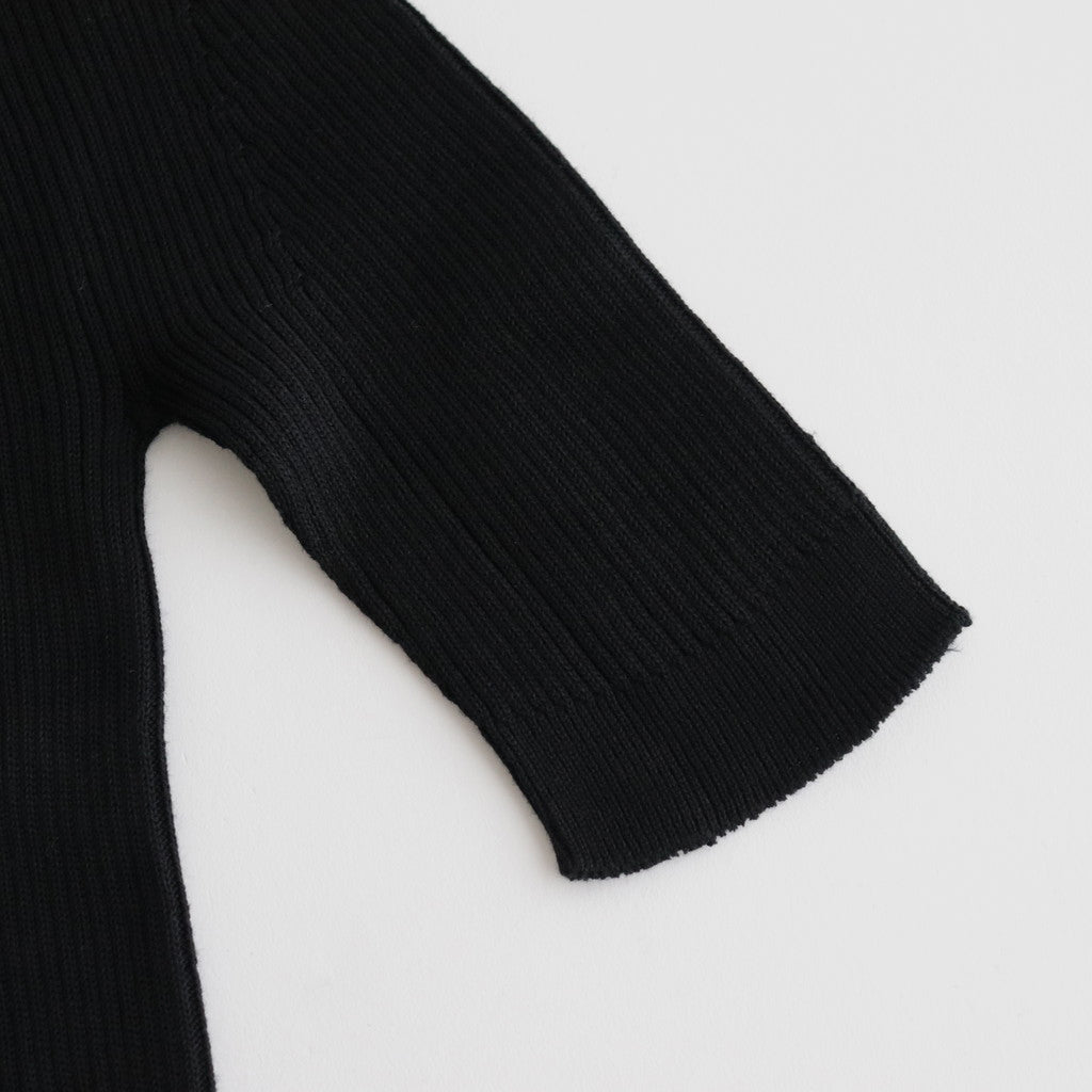 THE SEAISLAND COTTON RIBNATURE S/S #BLACK [BN-24SL-029]