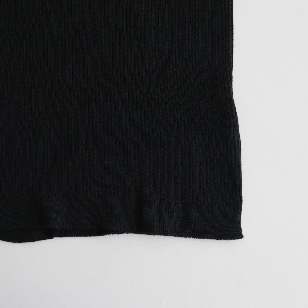 THE SEAISLAND COTTON RIBNATURE S/S #BLACK [BN-24SL-029]
