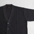 HEMP V NECK CARDIGAN #NAVY [BN-24SM-035]