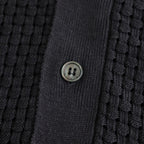 HEMP V NECK CARDIGAN #NAVY [BN-24SM-035]