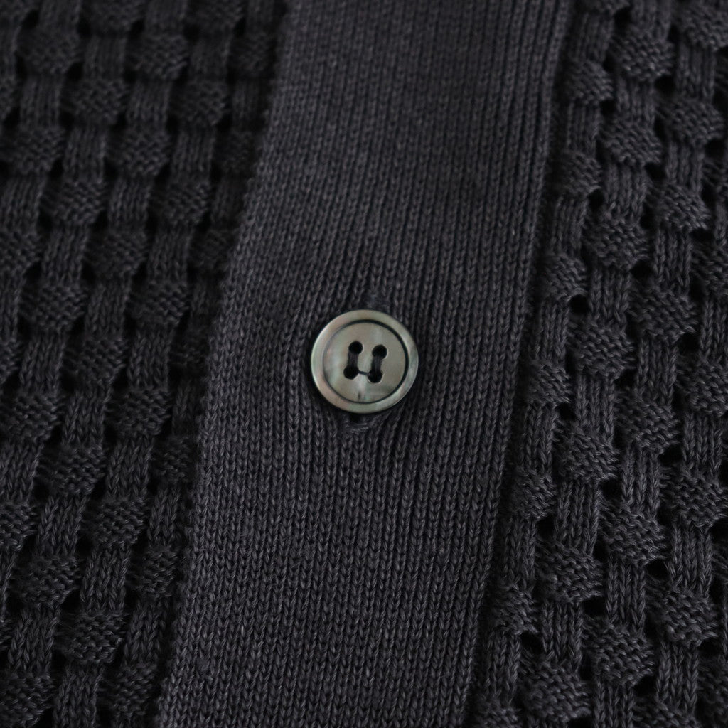 HEMP V NECK CARDIGAN #NAVY [BN-24SM-035]