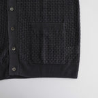 HEMP V NECK CARDIGAN #NAVY [BN-24SM-035]