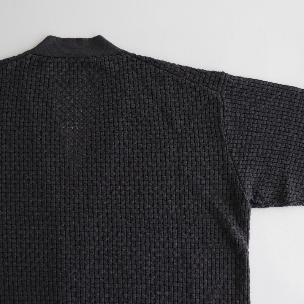 HEMP V NECK CARDIGAN #NAVY [BN-24SM-035]