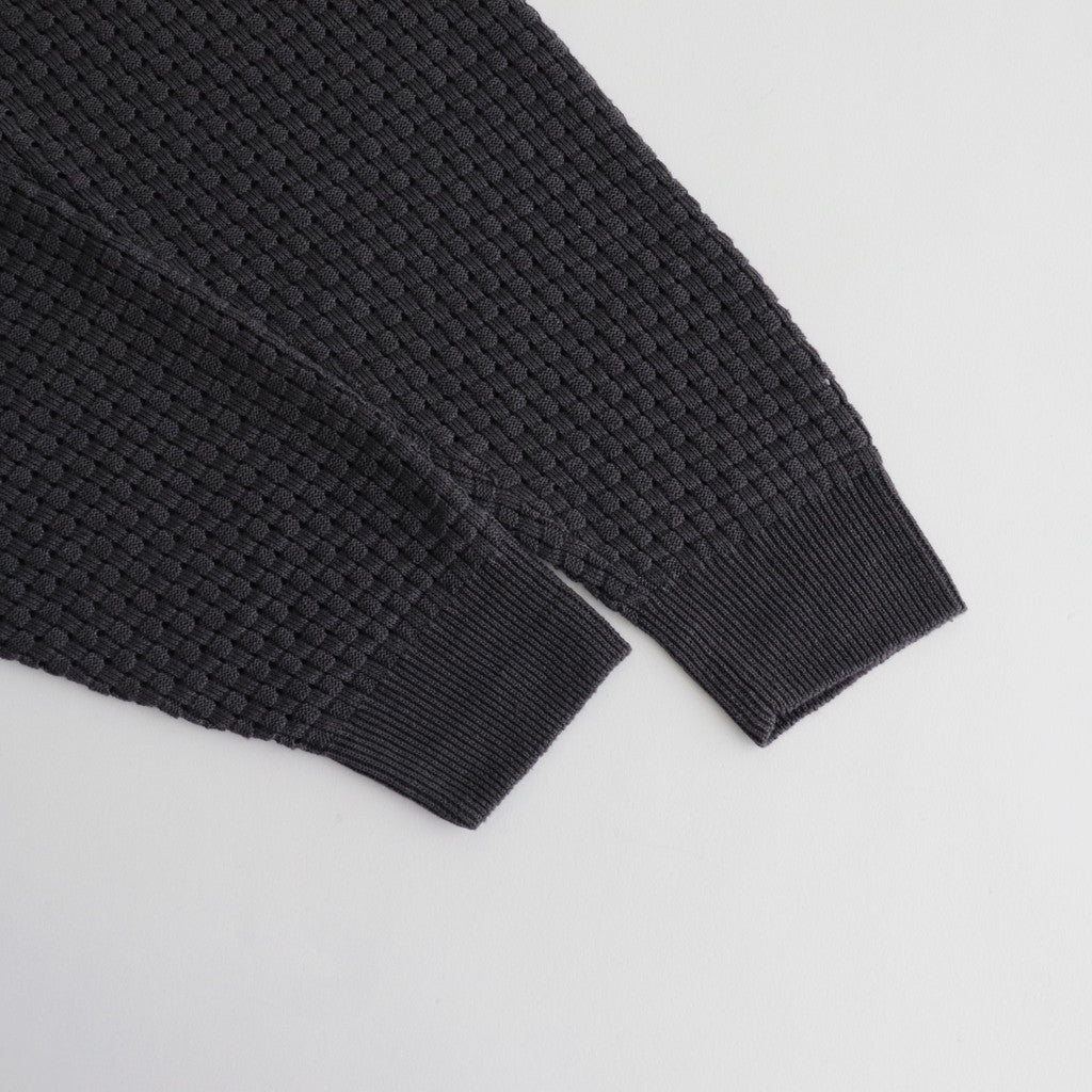 HEMP V NECK CARDIGAN #NAVY [BN-24SM-035]