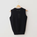 SHINE TWIST COTTON POLO SKIPPER #BLACK [BN-24SL-048]