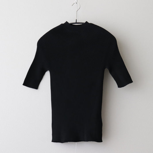 海岛棉质丝带短袖 #黑色 [BN-24SL-029]