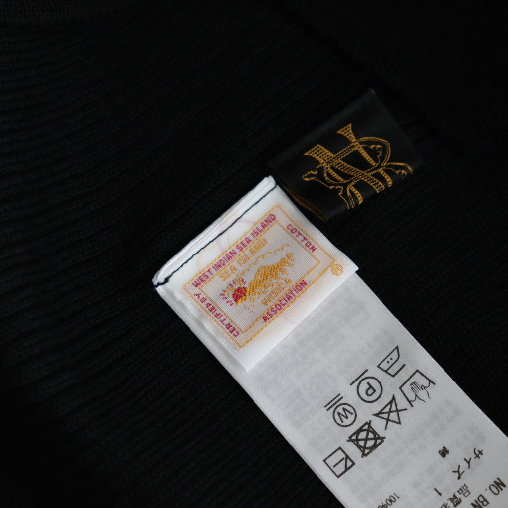 THE SEAISLAND COTTON RIBNATURE S/S #BLACK [BN-24SL-029]