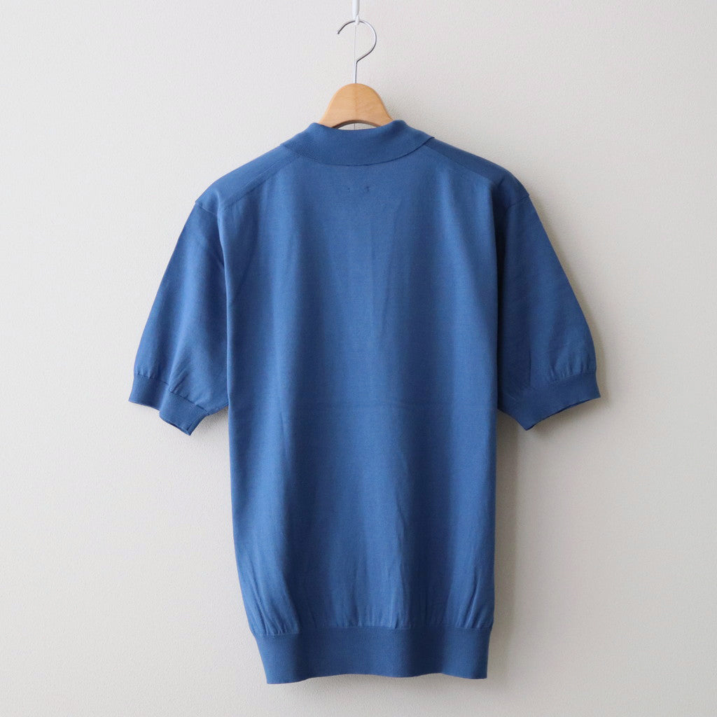 THE SEAISLAND COTTON HIGH GAUGE POLO S/S #BLUE [BN-24SM-057]