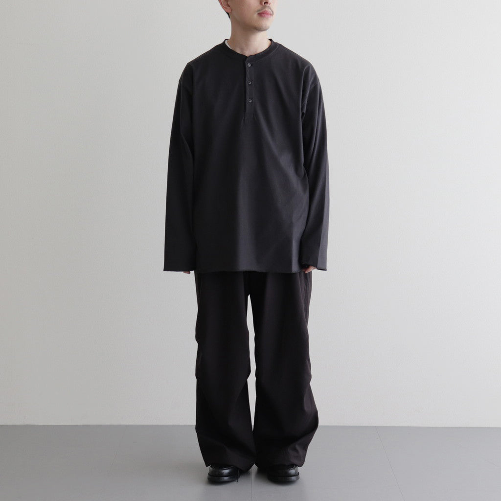 KNEE TUCK PANTS #DARK BROWN [M24A-08PT02C]