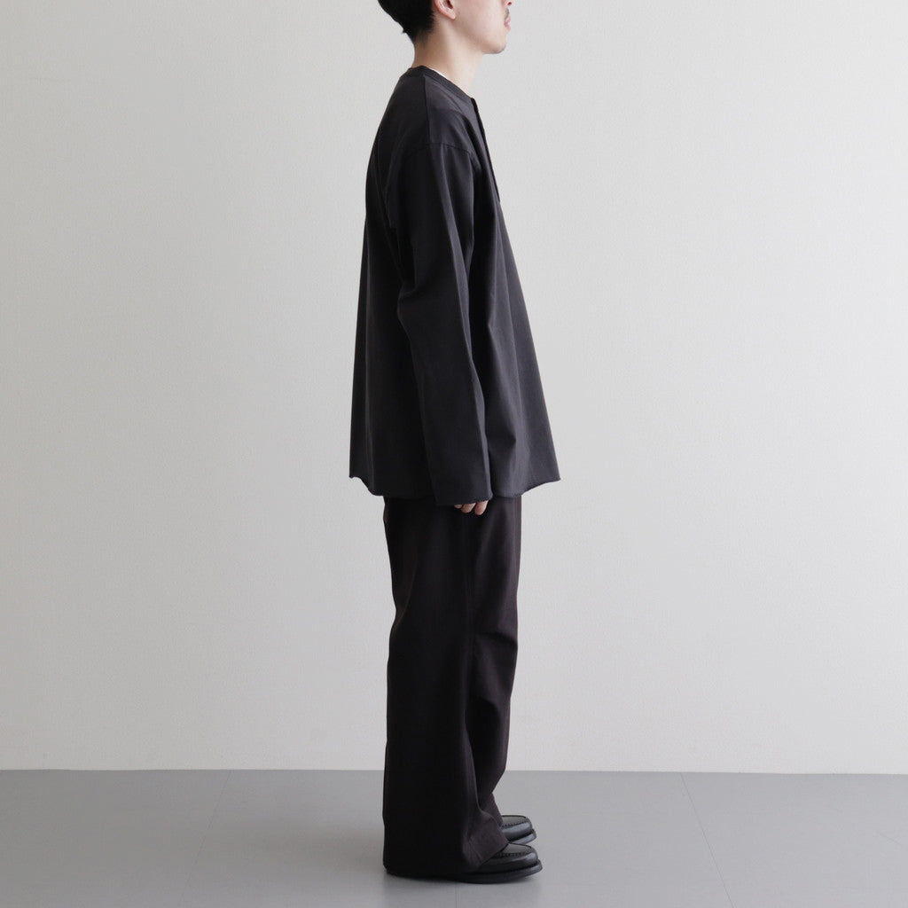 KNEE TUCK PANTS #DARK BROWN [M24A-08PT02C]