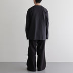 KNEE TUCK PANTS #DARK BROWN [M24A-08PT02C]