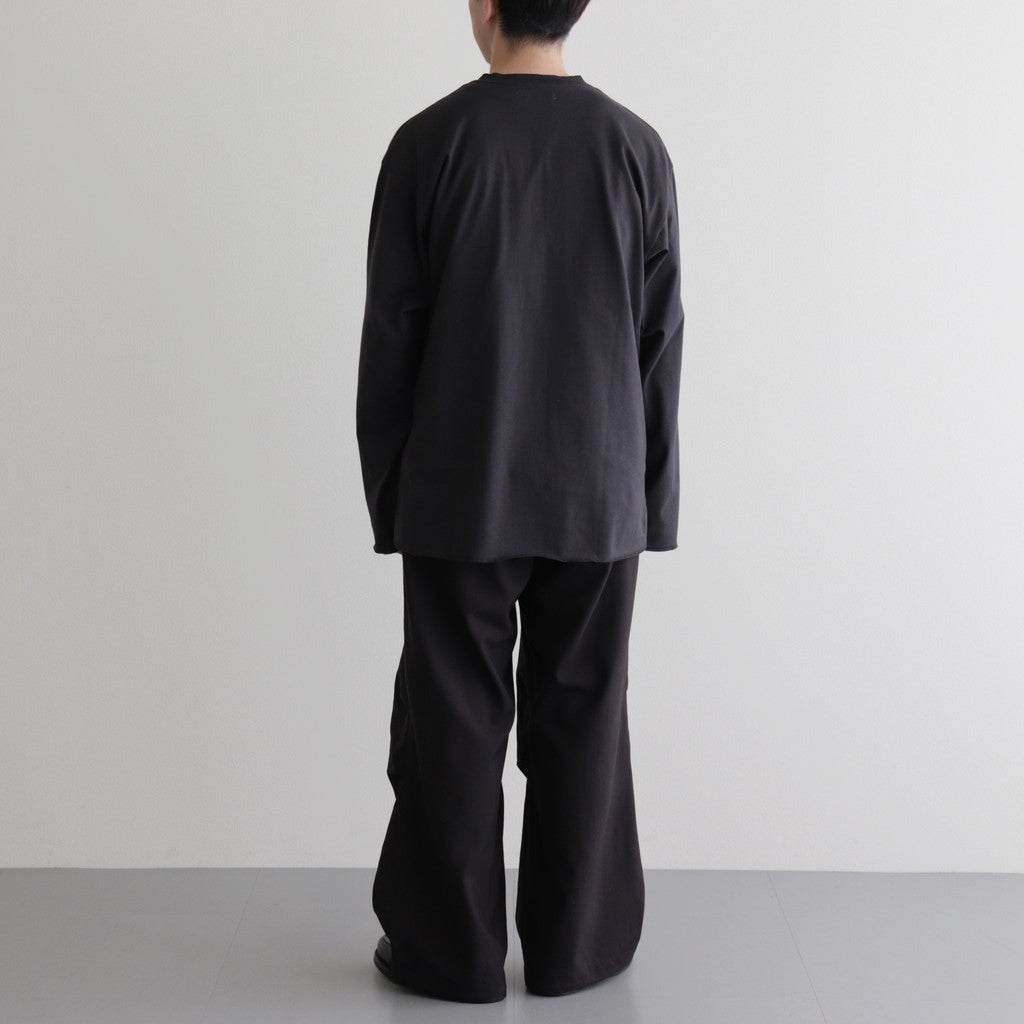 KNEE TUCK PANTS #DARK BROWN [M24A-08PT02C]