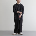 KNEE TUCK PANTS #DARK BROWN [M24A-08PT02C]