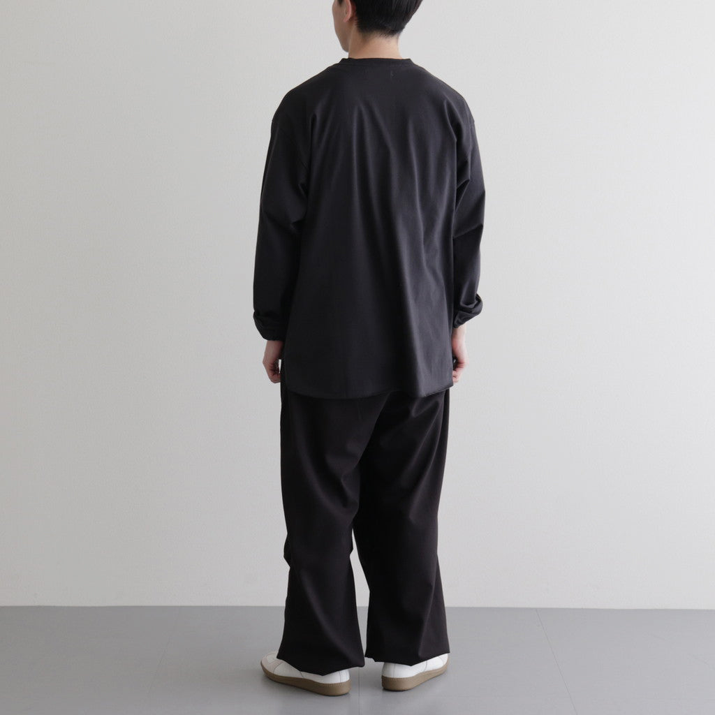 KNEE TUCK PANTS #DARK BROWN [M24A-08PT02C]