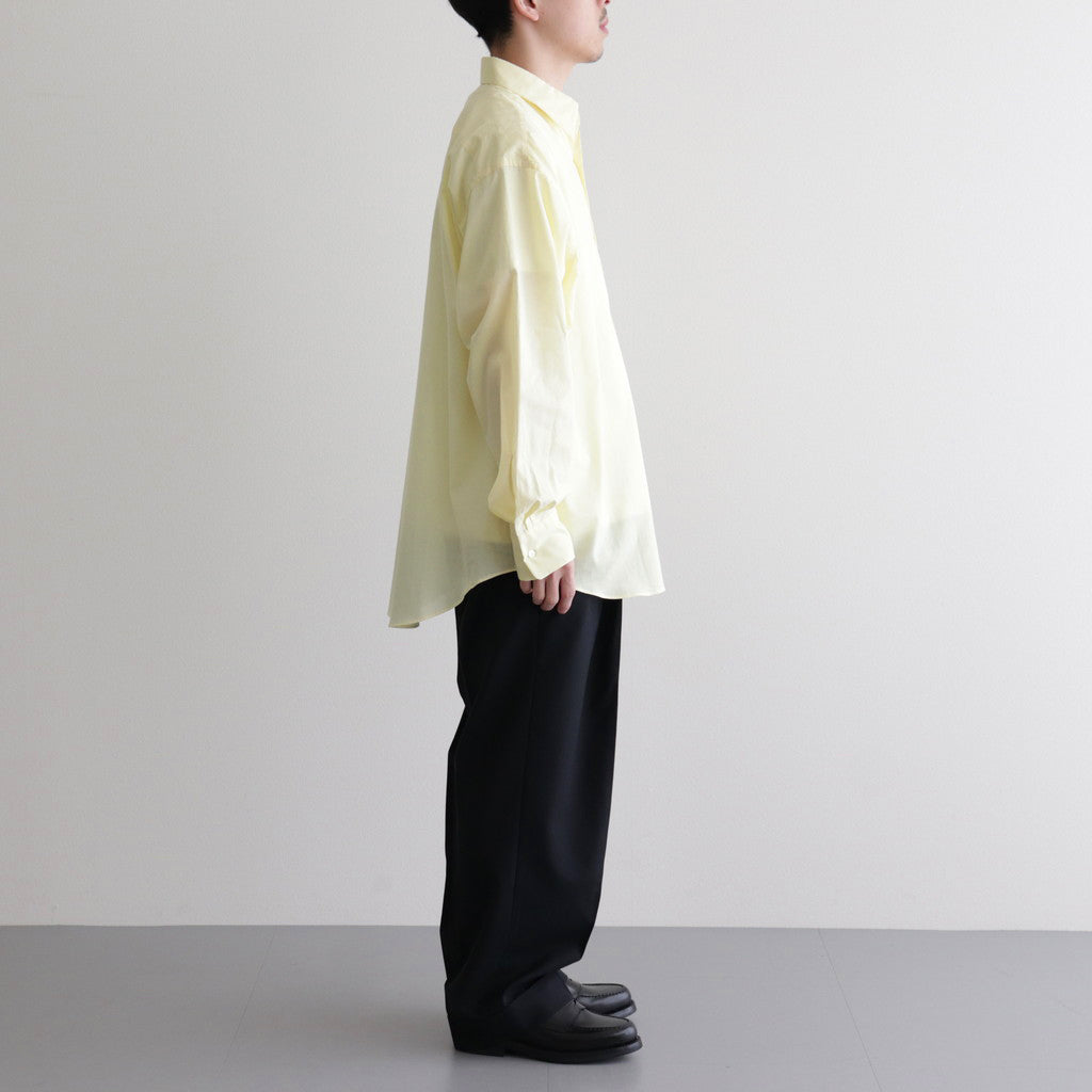 ORGANIC PERU PIMA COTTON LOAN COMFORT FIT SHIRT #YELLOW [A24A-18SH02C]