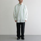 ORGANIC PERU PIMA COTTON LOAN COMFORT FIT SHIRT #GREEN [A24A-18SH02C]