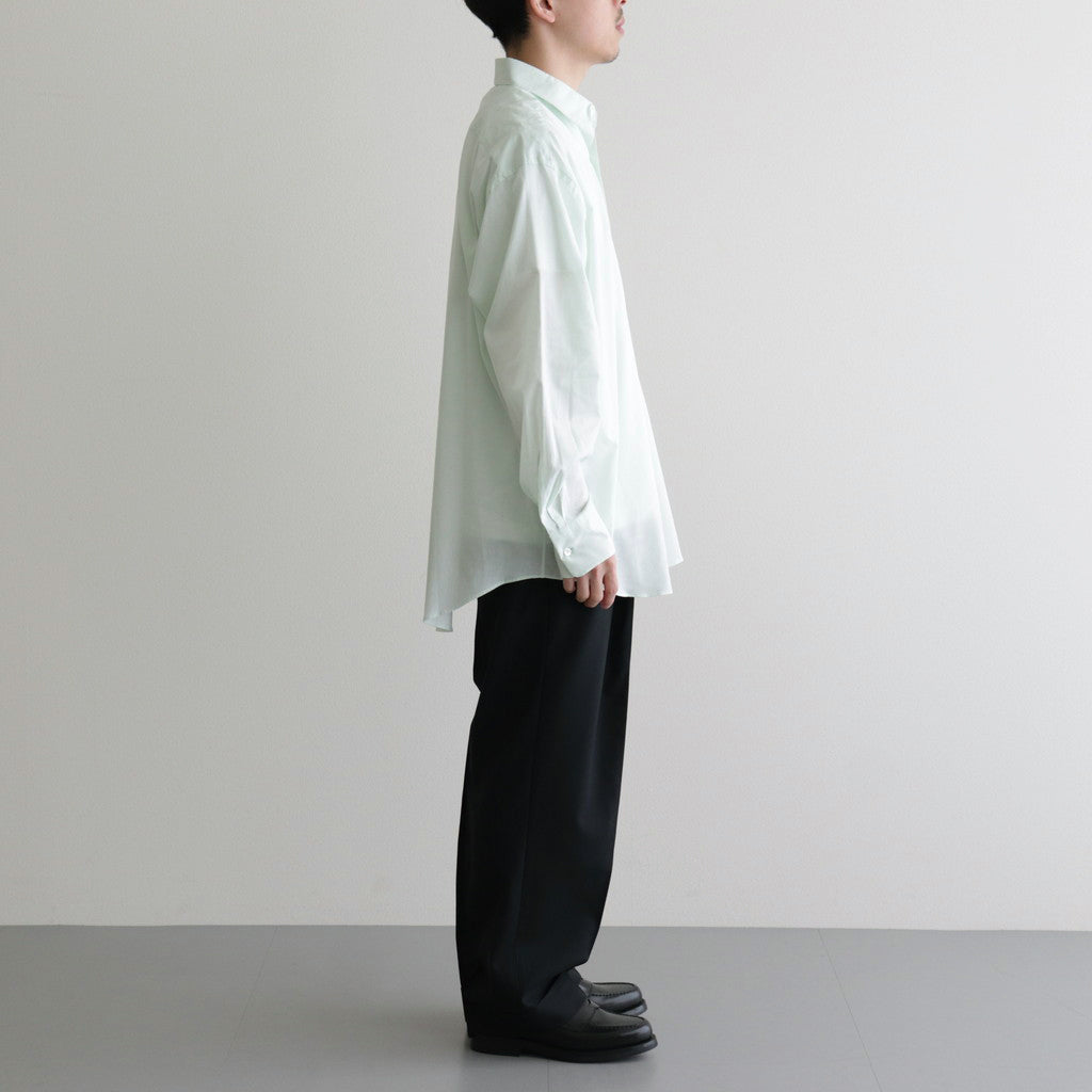 ORGANIC PERU PIMA COTTON LOAN COMFORT FIT SHIRT #GREEN [A24A-18SH02C]