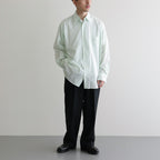 ORGANIC PERU PIMA COTTON LOAN COMFORT FIT SHIRT #GREEN [A24A-18SH02C]