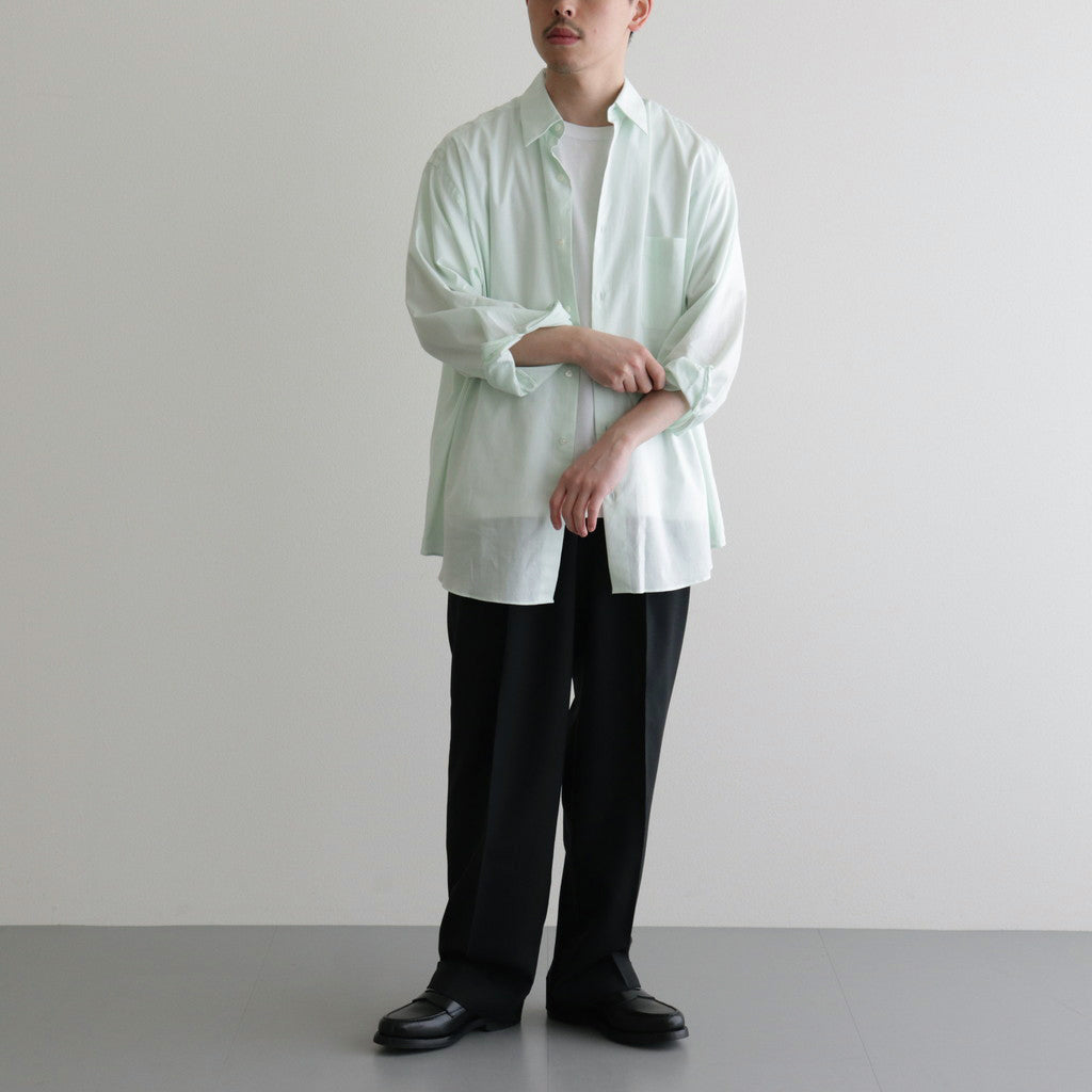 ORGANIC PERU PIMA COTTON LOAN COMFORT FIT SHIRT #GREEN [A24A-18SH02C]