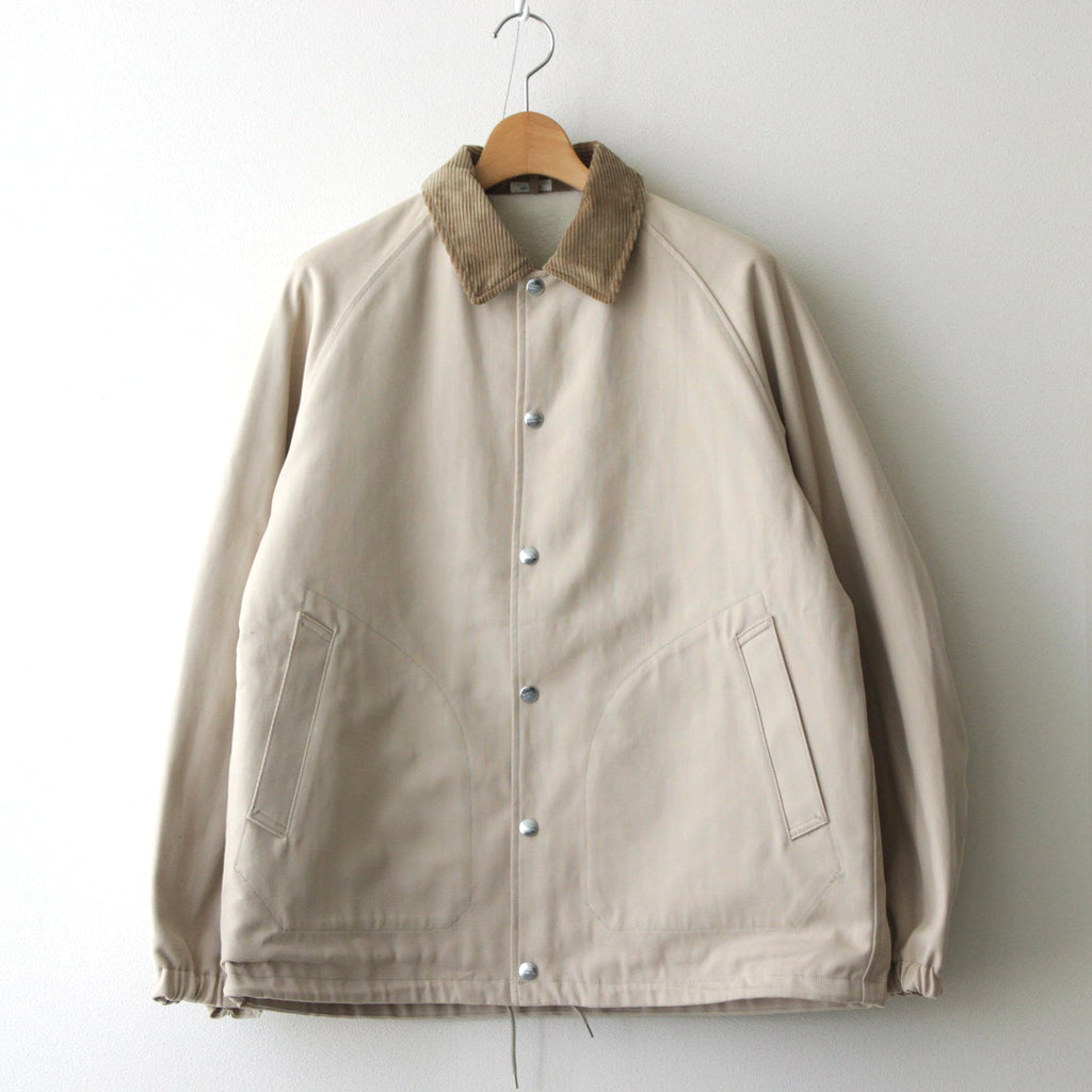 DUCK CLOTH FIELD JACKET #CREAM [PMAQ-OT03]