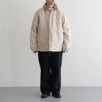 DUCK CLOTH FIELD JACKET #CREAM [PMAQ-OT03]
