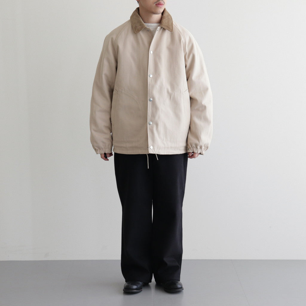 DUCK CLOTH FIELD JACKET #CREAM [PMAQ-OT03]