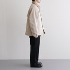 DUCK CLOTH FIELD JACKET #CREAM [PMAQ-OT03]