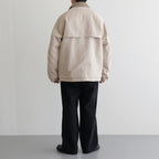 DUCK CLOTH FIELD JACKET #CREAM [PMAQ-OT03]
