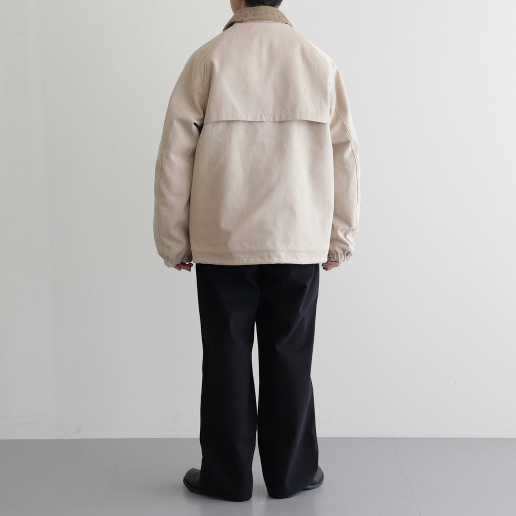 DUCK CLOTH FIELD JACKET #CREAM [PMAQ-OT03]