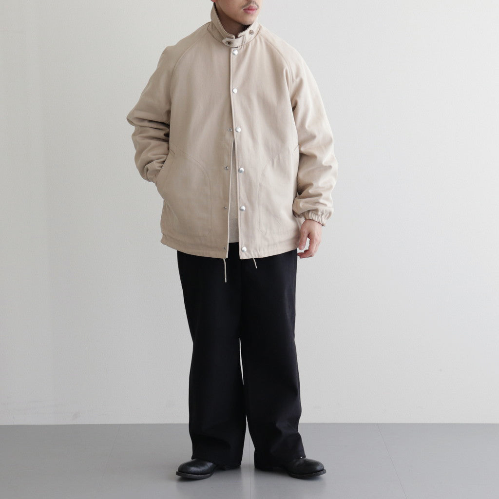 DUCK CLOTH FIELD JACKET #CREAM [PMAQ-OT03]