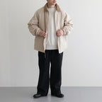 DUCK CLOTH FIELD JACKET #CREAM [PMAQ-OT03]