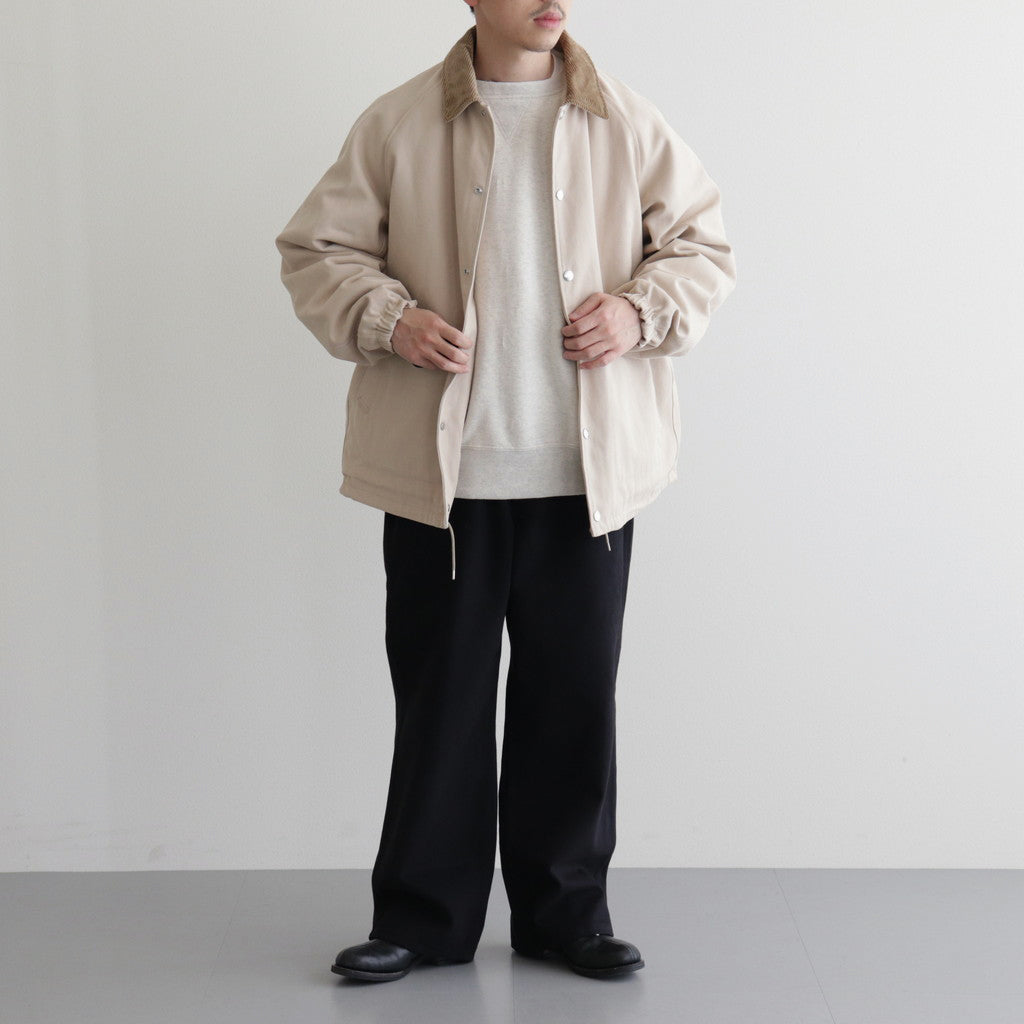 DUCK CLOTH FIELD JACKET #CREAM [PMAQ-OT03]