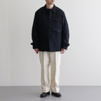 W/CA HUNTING SHIRT JACKET #NAVY STRIPE. [PMAQ-SJ07]
