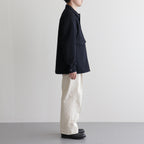 W/CA HUNTING SHIRT JACKET #NAVY STRIPE. [PMAQ-SJ07]