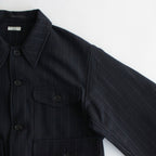 W/CA HUNTING SHIRT JACKET #NAVY STRIPE. [PMAQ-SJ07]