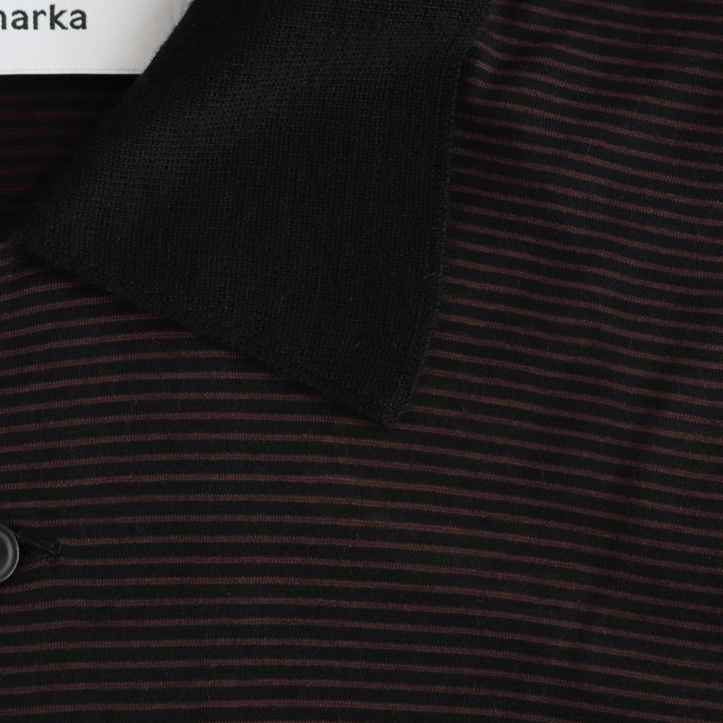 1B POLO #BLACK×BROWN [M24A-16CS03B]